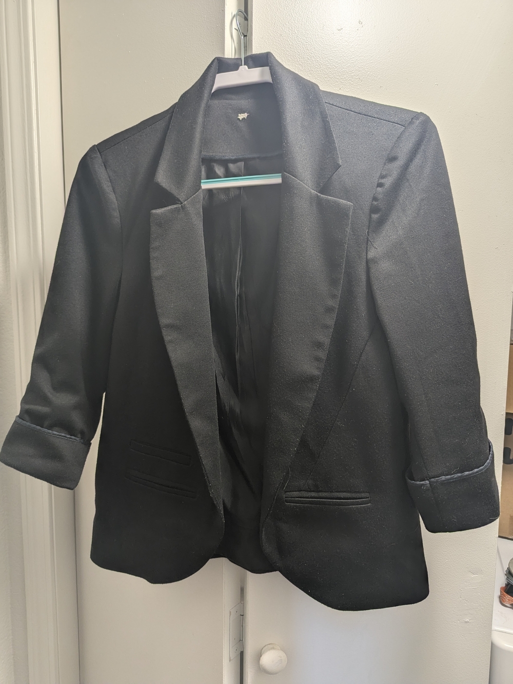 Black Women's Tailored Blazer Jacket